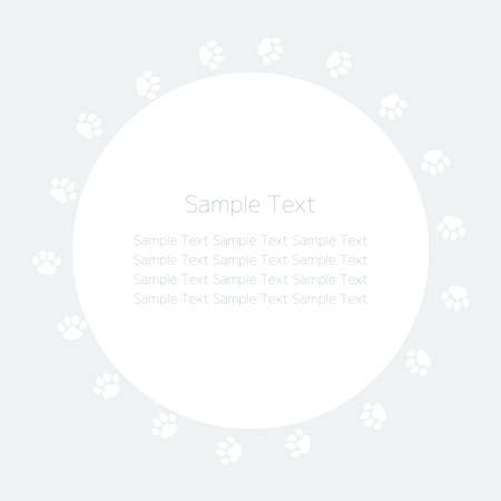 Background template illustration, animal footprint patternのイラスト素材