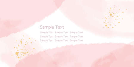 Abstract watercolor texture art background material, spring image with pink colorのイラスト素材