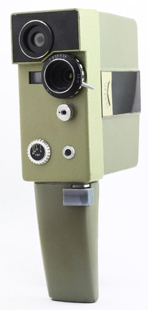 obsolete home movie camera for the production of amateur cinema