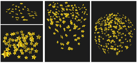 Colorful Confetti Star On Transparent Backgroundのイラスト素材