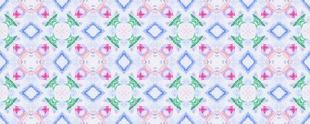 Smudges Motif. Modern Folk Design. Shabby Grunge Peel. Endless Color chalk Squares. Color pencil on White Background. Colorful Strokes. Blots Geometry. Ethnic Pattern.の写真素材