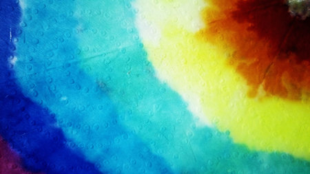 Tie Dye Picture. Tie Dye fashion 2021. Hippie Nordic. Indian Textile. Posh Aquarelle print. Geometry Bright Textile Ethnic Batik Element Blurred Print.の写真素材