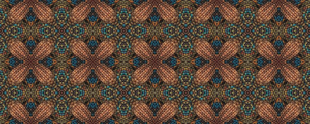 Seamless Ethnic Pattern. Russian Beautiful background. Gold print Turkmenian Thread. Ethnic stitches Mat. Native Woven Tapestry. Bohemian Ethnic Embroidery.の写真素材