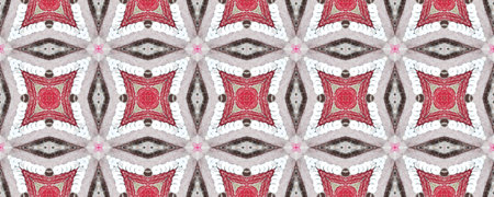 Seamless Ethnic Pattern. Wicker Embroidery Brown Print. Gypsy Flat ornament. Decorative Rhombus...