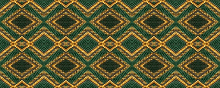Seamless Ethnic Embroidery. Native Patterned Background. Winter stitches Yarn. Native Wicker...