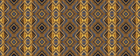 Seamless Ethnic Ornament. Printed Gift paper. Ukrainian Border. Gold print Scandinavian Ikat....