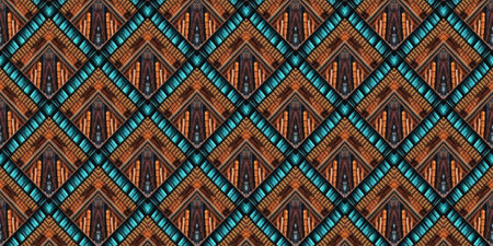Seamless Ethnic Pattern. Winter beads Chenille. Gold print Northern Tapestry. Boho Luxury...