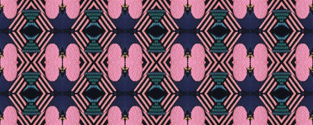 Seamless Native Ornament. Gold print Christmas Wicker. Boho glass beads Chenille. Native Wicker Embroidery. Native Decor. Decoration Luxury Background.の写真素材