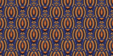 Seamless Ethnic Pattern. Tribal rhinestones Braid. Folk Motif. Native Woven Tapestry.