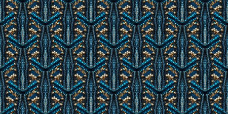 Seamless Ethnic Ornament. Woven Tapestry. Thematic Lines Embroidered. Gold print Stitch. Beautiful...