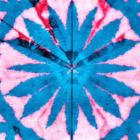 Tie Dye Textile Print. Tile Pattern. Multicolored Wallpaper. Paint Blur Grunge Style Ornament. Watercolor drawn. Cloth Motley Print. Tie Dye Print.の写真素材