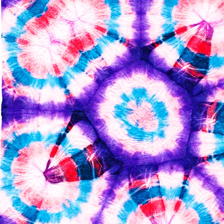 Tie Dye Textile Print. Indian Batik. Aquarelle blur. Fabric Textile print Ornament. Tile Pattern. Iridescent Batik. Cloth Oriental. Tie Dye Print.の写真素材