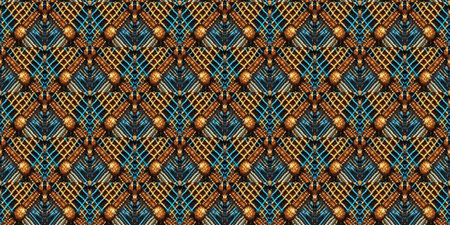 Seamless Ethnic Ornament. Gold print Armenian Knitted. Tapestry. Boho Retro. Native Woven Tapestry....