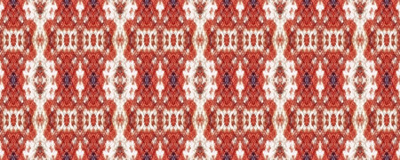 Seamless Ethnic Pattern. Woven Tapestry with Red Pattern. Cultural Old Texture. Ethnic Rhombus...