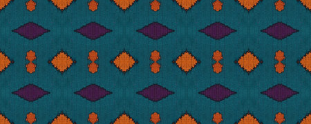 Seamless Ethnic Ornament. Decorative Strips Woolen. Volume Flat ornament. Arabesque Style. Gold print.の写真素材