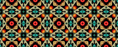 Seamless Ethnic Ornament. Woven Tapestry. Cultural Style. Modern Stripes Stitch. Handmade Factory Textile.の写真素材