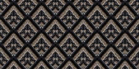 Seamless Native Ornament. Native Wicker Embroidery. Old glass beads Spinning. Oriental Cloth.の写真素材