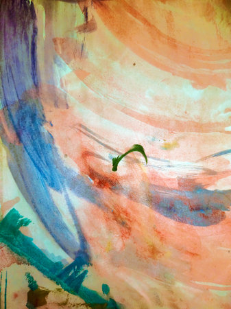 abstract background watercolors painted on a sheet of paper, close-upの写真素材