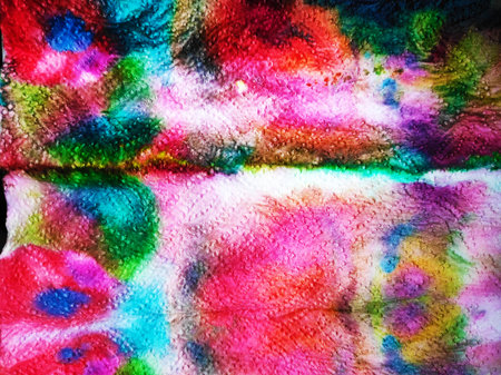 Tie Dye Textile Print. Tile Pattern. Aquarelle blur Textile print Ornament. Shibori pattern. Ink Blur. Pavonine Fabric. Cloth Ornamental print. Tie Dye Print.の写真素材