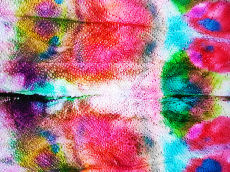 Tie Dye Textile Print. Tile Pattern. Grunge Style Northern Ornament. Indian pattern. Awesome Aquarelle. Chromatic Print. Cloth Grunge Texture. Tie Dye Print.の写真素材