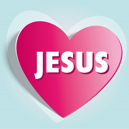 Love Jesus heart backgroundのイラスト素材