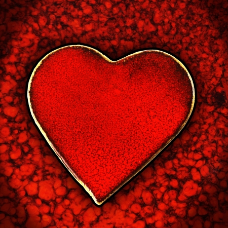 Red heart love symbol valentineの写真素材