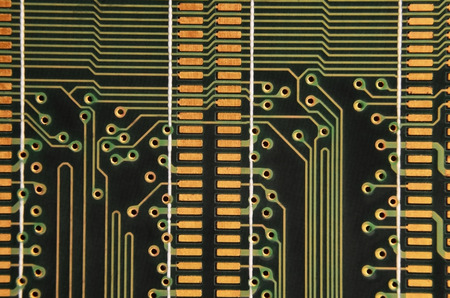 Close up of circuit board. Abstract technology backgroundの写真素材