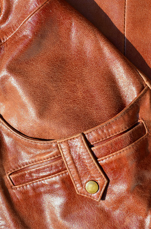 Brown leather texture. Useful as background for any design work.の写真素材