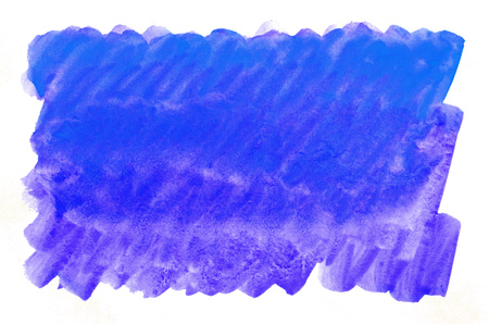 Colorful blue watercolor wet brush paint liquid background for wallpaper. Aquarelle bright color abstract hand drawn paper texture backdrop vivid element for web, printの写真素材