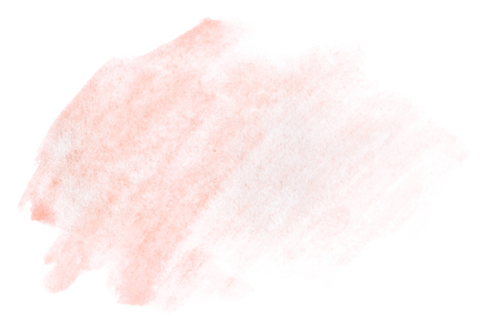 Watercolor illustration in the form of a wet color swipe, leaving in the transparencyの写真素材
