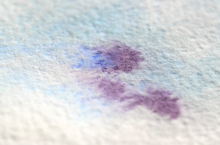 Abstract background illustration in the form of watercolor brush strokes and blue streams. Macro photo of watercolor pictureの写真素材