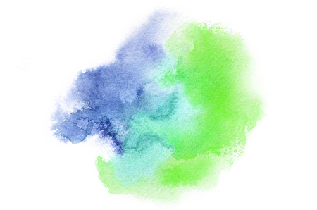 Hand drawn watercolor shape in mixed tones for your design. Creative painted background, hand made decorationの写真素材