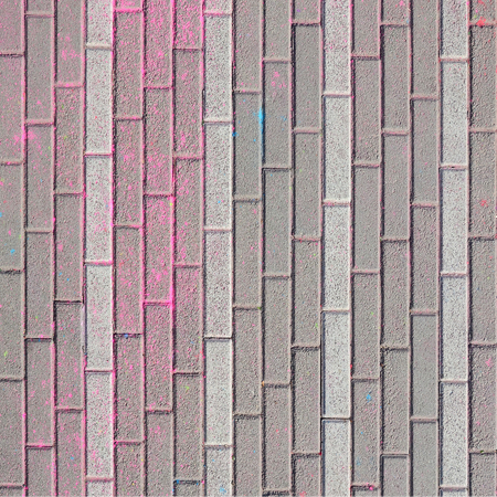 Multi colored earth, paving slabs, powder coated with dry colors at the Holi festival close upの写真素材