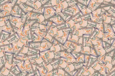 Part of brown Guyana 1000 dollars Banknote pattern close upの写真素材