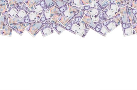 Manuel A Roxas on 100 piso Philippines money bill close up pattern. Bill of national currency of...