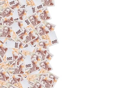 Jan Amos Komensky portrait from Czech money 200 Czech Korun bank note. Korun is the national...