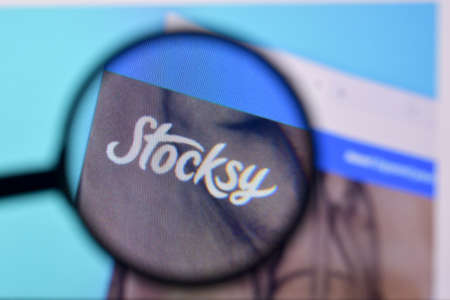 NY, USA - FEBRUARY 29, 2020: Homepage of stocksy website on the display of PC, url - stocksy.com.