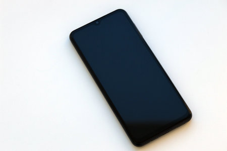 KYIV, UKRAINE - MAY 4, 2023: Samsung Galaxy A04 Android smartphone has a 6.5-inch PLS LCD panel with Infinity-V designのeditorial素材