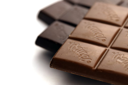 KHARKIV, UKRAINE - JANUARY 2, 2021 Wawel chocolate production. Wawel is polish confectionery company producing chocolates wafers and snacks founded in 1898 in Krakow, Polandのeditorial素材