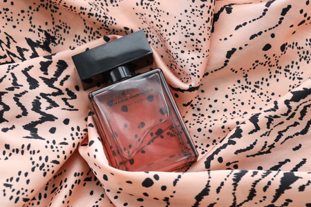 KYIV, UKRAINE - OCTOBER 31, 2023 Narciso Rodriguez Musc Noir Rose For Her perfume bottle. Narciso Jesus Rodriguez is an American fashion designer from New Jerseyのeditorial素材