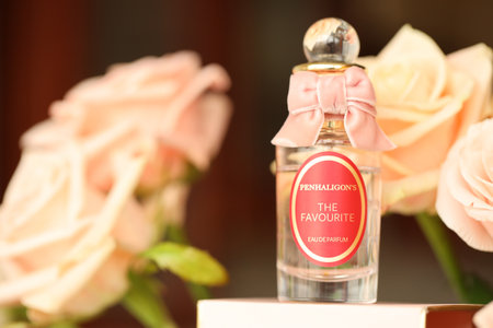 KHARKIV, UKRAINE - JANUARY 2, 2021 Bottle of My Favourite by Penhaligons, a British perfume house was founded in the late 1860s by William Henry Penhaligonのeditorial素材