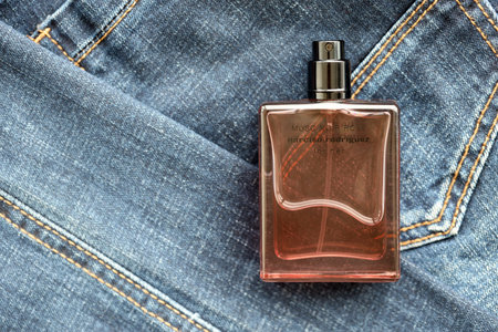 KYIV, UKRAINE - OCTOBER 31, 2023 Narciso Rodriguez Musc Noir Rose For Her perfume bottle. Narciso Jesus Rodriguez is an American fashion designer from New Jerseyのeditorial素材