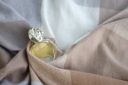 KYIV, UKRAINE - OCTOBER 31, 2023 Perfume bottle of Soir de Lune by Sisley Paris, a French luxury cosmetic, skin care, hair care, and perfume companyのeditorial素材