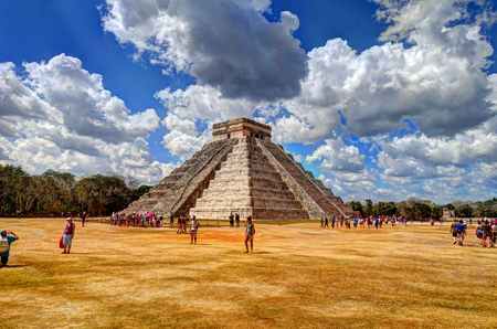 Chichen Itza Mayan site, Mexicoのeditorial素材