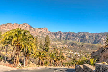Tejeda and the Highlands of Grand Canary island, HDR Imageの写真素材