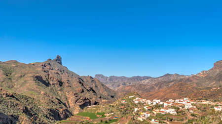 Tejeda and the Grand Canary Island highlands, HDR Imageの写真素材
