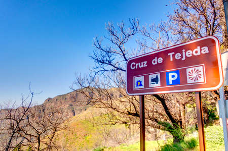Tejeda and the Highlands of Grand Canary island, HDR Imageの写真素材