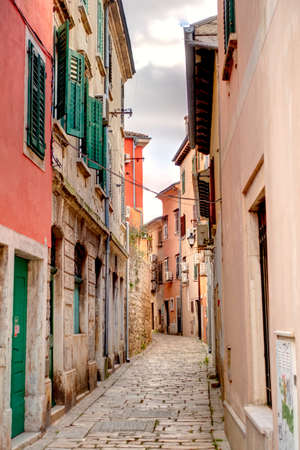 Rovinj, Croatia - January 2020: Historical center in sunny weather, HDR Imageのeditorial素材