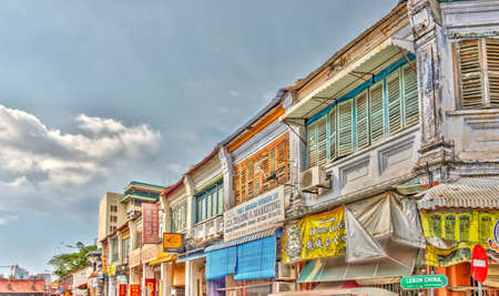 Georgetown, Malaysia : April 2019 : Historical colonial center of Penang, HDR Imageのeditorial素材