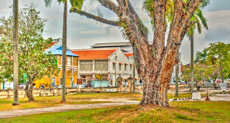 Georgetown, Malaysia : April 2019 : Historical colonial center of Penang, HDR Image